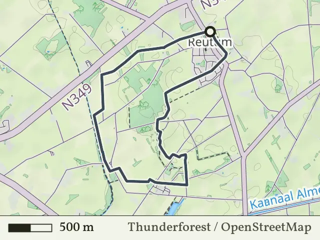 Oranje route vanaf Reutum, Vasse