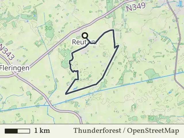 Blauwe route vanaf Reutum, Vasse