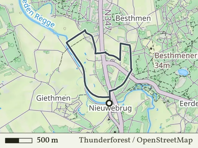 Groene route vanaf Nieuwebrug, Lemele