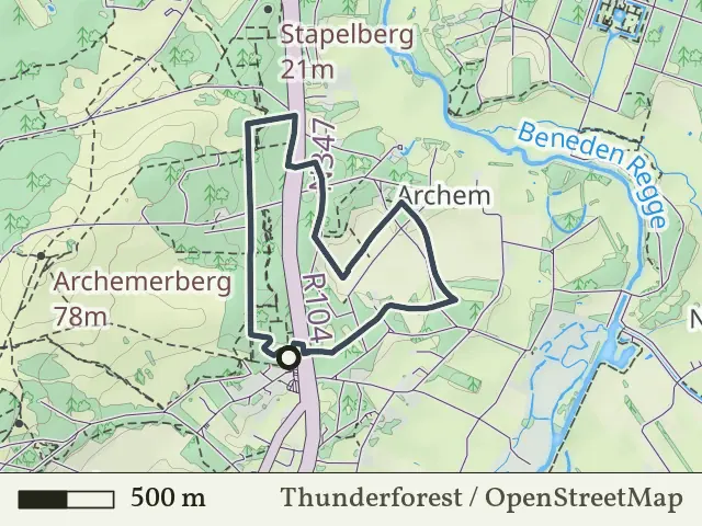 Paarse route vanaf Lemeleresch, Lemele