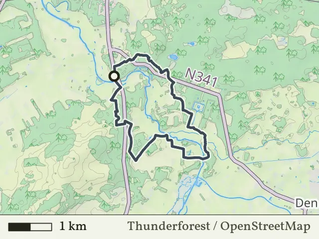 Gele route vanaf Nieuwebrug, Lemele
