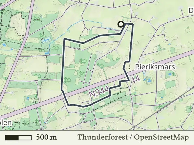 Blauwe route vanaf Plompmars, Okkenbroek