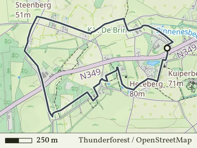 Rode route vanaf Kuiperberg, Ootmarsum