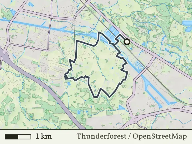 Oranje route vanaf Kristalbad, Enschede