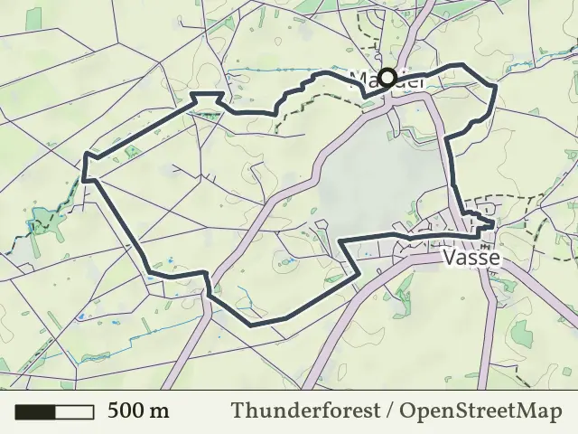 Groene route vanaf Mander, Vasse