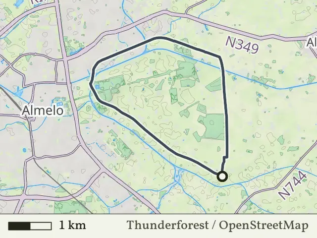 Gele route vanaf Loolee, Zenderen