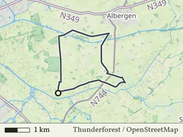 Paarse route vanaf Loolee, Zenderen
