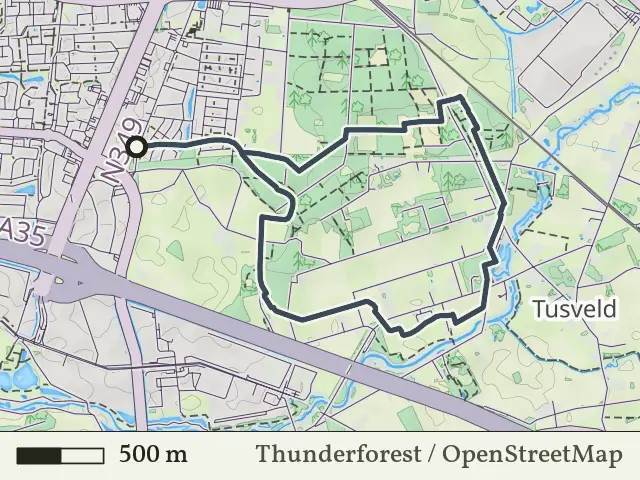 Groene route vanaf Nijrees, Almelo