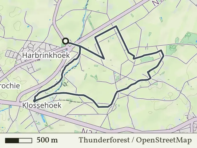 Blauwe route vanaf Harbrinkhoek, Harbrinkshoek