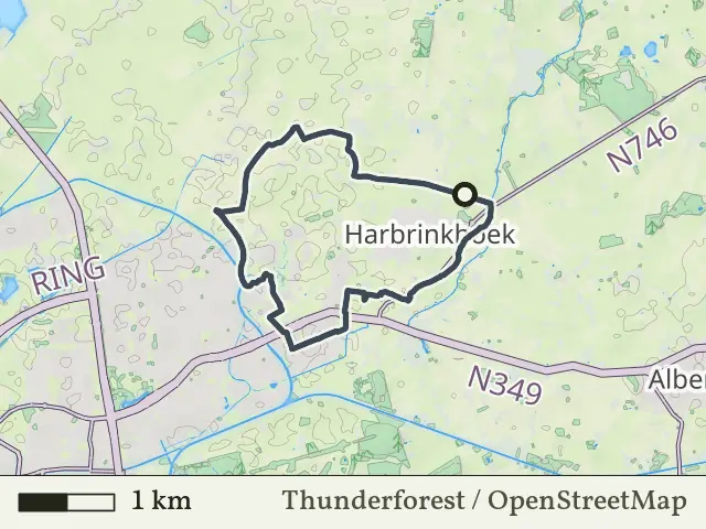 Groene route vanaf Harbrinkhoek, Harbrinkshoek