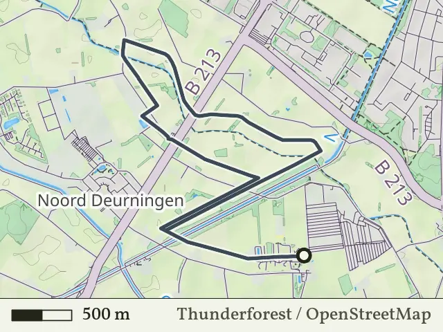 Blauwe route vanaf Rodenmors, Denekamp