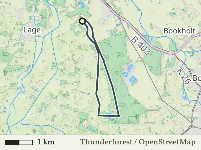 Gele route vanaf Schiphorst-Schiffhorst, Breklenkamp