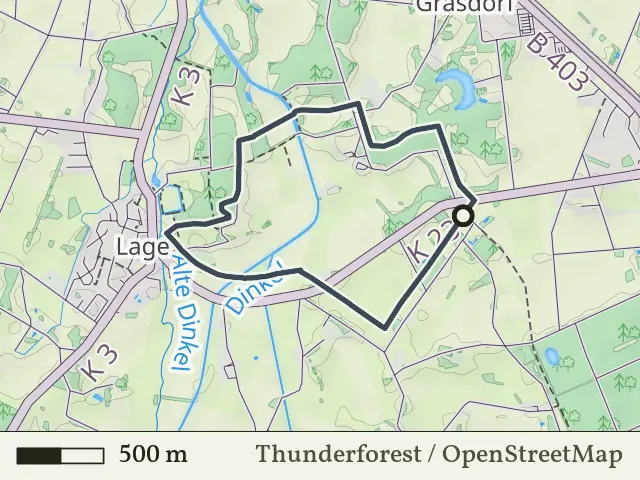 Oranje route vanaf Schiphorst-Schiffhorst, Breklenkamp
