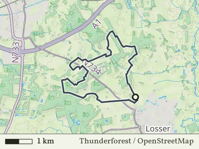 Blauwe route vanaf Steenfabriek, Losser