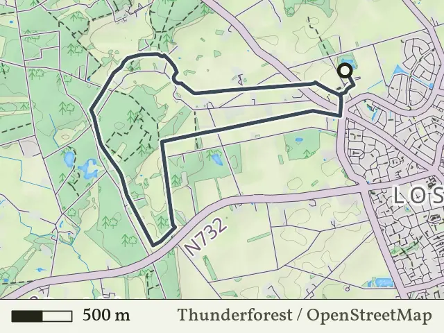 Oranje route vanaf Steenfabriek, Losser