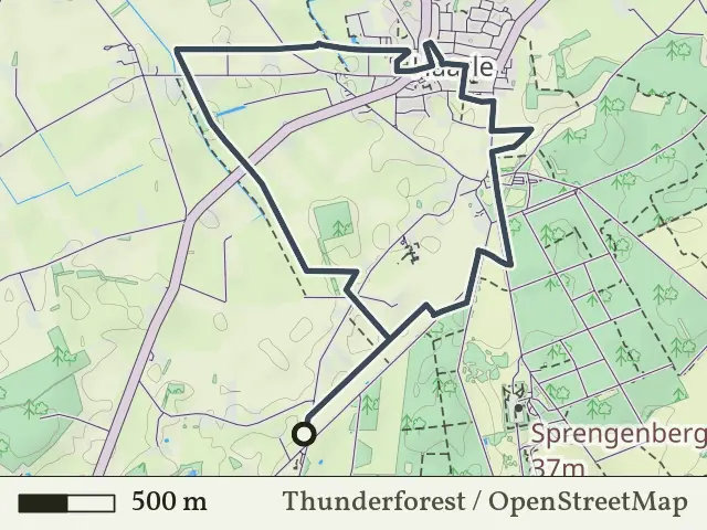 Blauwe route vanaf Zuidbroek, Hellendoorn
