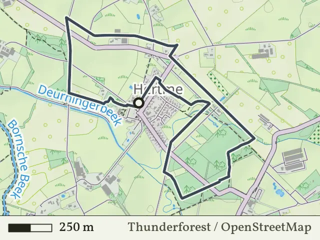 Groene route vanaf Hertme, Zenderen