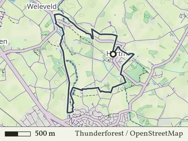 Oranje route vanaf Hertme, Zenderen