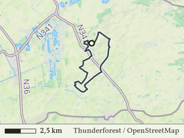 Gele route vanaf Langeveen, Geesteren