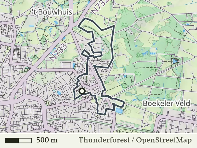 Blauwe route vanaf Stokhorst, Enschede