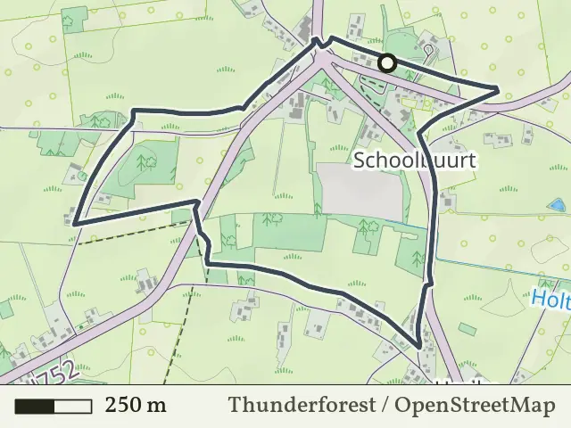Gele route vanaf Schoolbuurt, Markelo