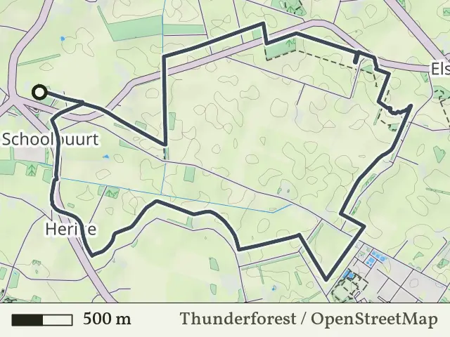 Groene route vanaf Schoolbuurt, Markelo