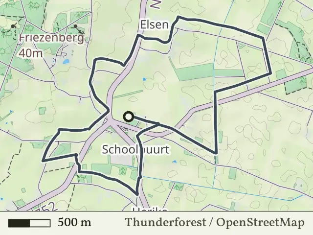 Oranje route vanaf Schoolbuurt, Markelo