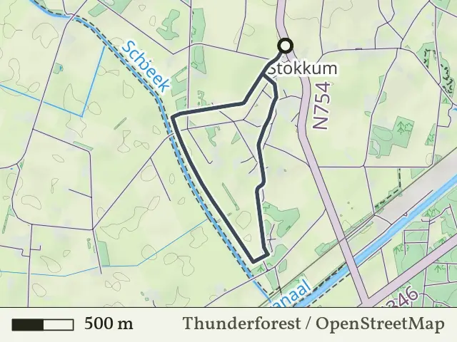 Blauwe route vanaf Stokkum, Markelo