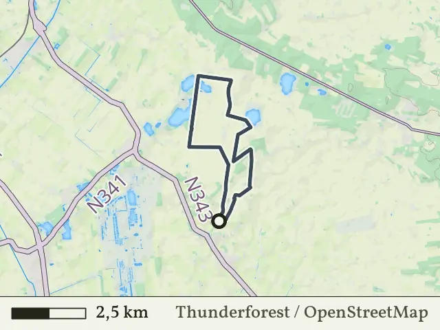 Groene route vanaf Langeveen, Geesteren