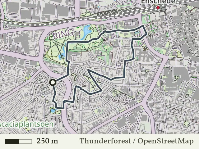 Groene route vanaf Pathmos, Enschede