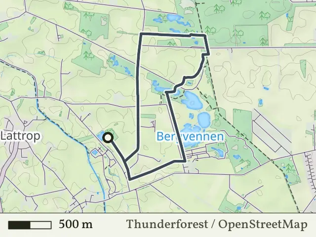 Paarse route vanaf Rammelbeek, Lattrop-Breklenkamp