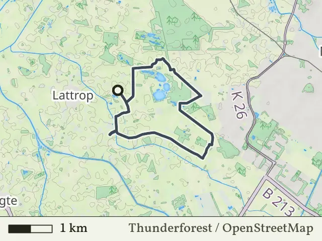 Rode route vanaf Rammelbeek, Lattrop-Breklenkamp