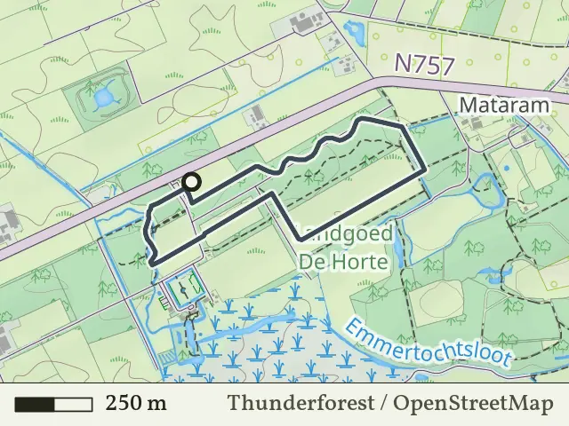 Gele route vanaf De Horte, Dalfsen