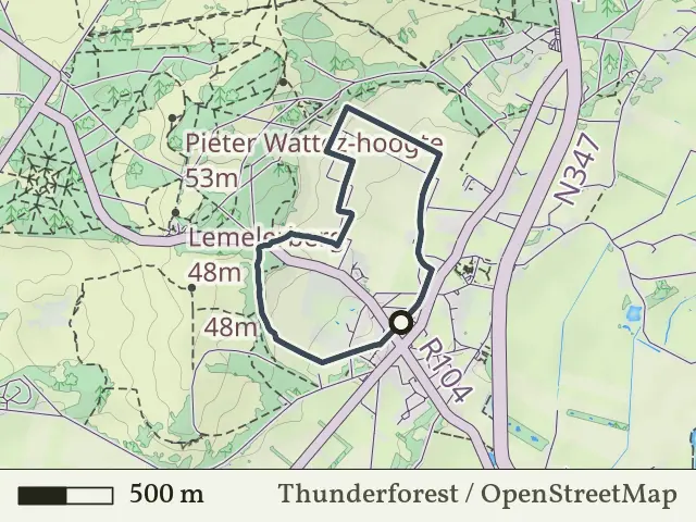 Paarse route vanaf Lemele, Ommen