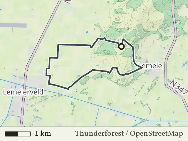 Groene route vanaf Lemelerberg, Lemele