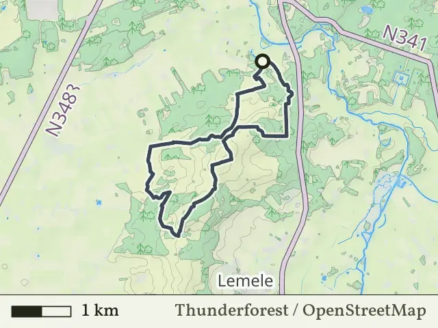 Blauwe route vanaf Giethmen, Ommen