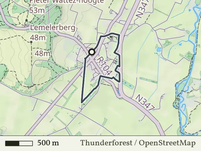 Blauwe route vanaf Lemele, Ommen