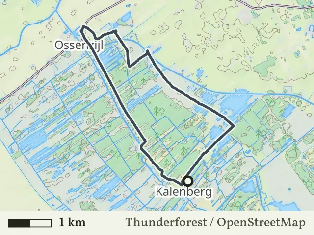 Gele route vanaf Kalenberg, Weerribben-Wieden