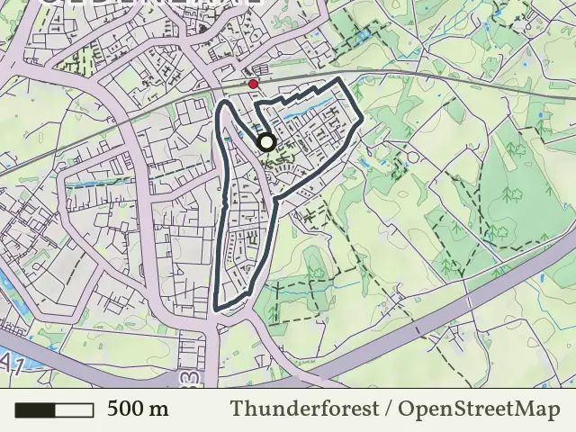 Paarse route vanaf Stakenboer, Oldenzaal