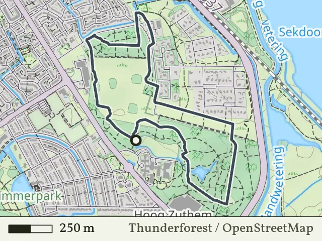 Rode route vanaf Hoog Zuthem, Zwolle