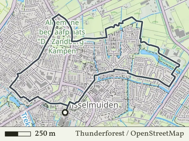 Oranje route vanaf IJsselmuiden, IJsseldelta