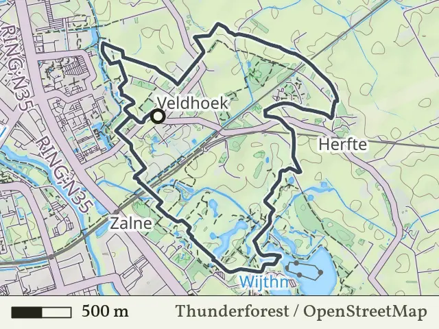 Blauwe route vanaf Herfte, Zwolle