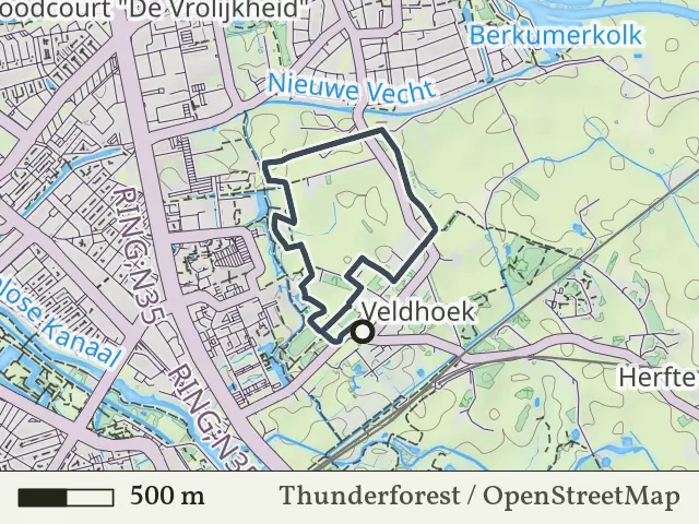 Gele route vanaf Herfte, Zwolle