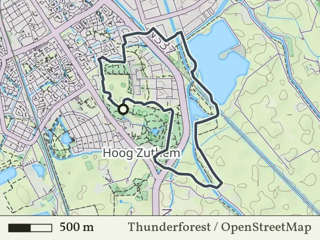 Blauwe route vanaf Hoog Zuthem, Zwolle