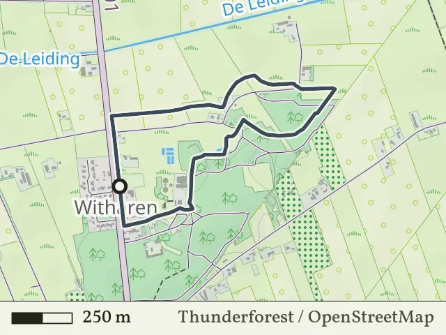 Oranje route vanaf Witharen, Ommen
