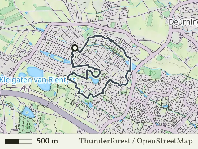 Rode route vanaf Slangenbeek, Hengelo