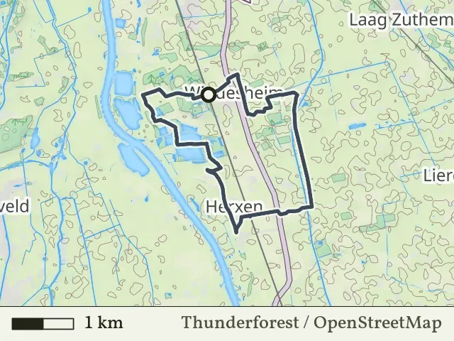Gele route vanaf Windesheim, Zwolle