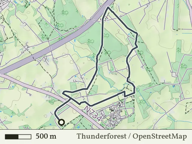 Oranje route vanaf Snippert, Losser