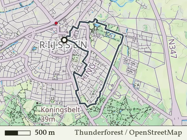 Paarse route vanaf Rijssen, Rijssen/Holten