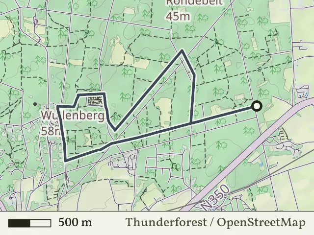 Blauwe route vanaf Sprokkelweg, Holten